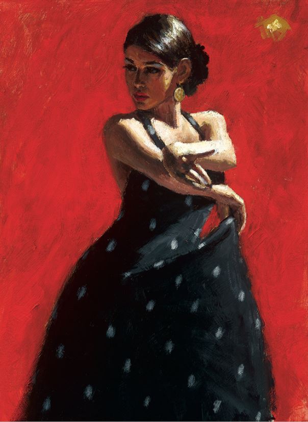 Fabian Perez Black Flower II